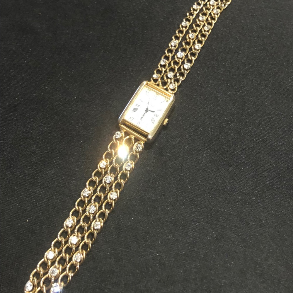 Gorgeous Vintage Gold and Crystal Watch